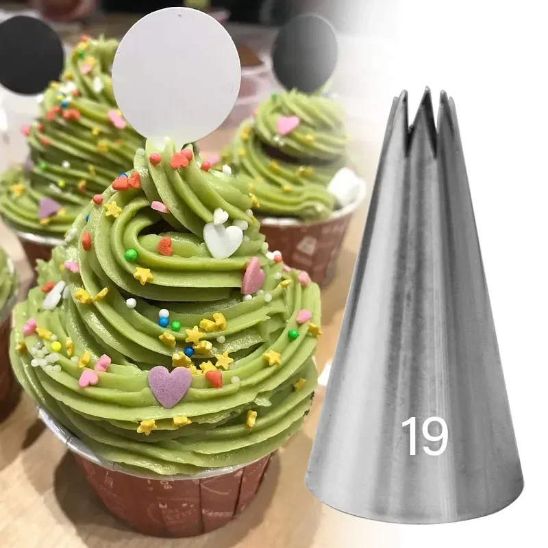 19 Small Open Star Piping Nozzle Cupcake Pastry Nozzles Cake Decorating Tips Cream Decoration Baking Tools