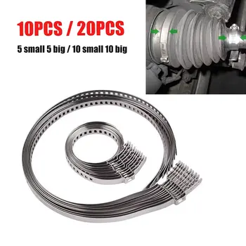 ในสต็อก10/20Pcs Universal ปรับเพลา CV Crimp Clamp Kit 31- 41มม.70- 125มม.5/10ขนาดเล็ก + 5/10ขนาดใหญ่