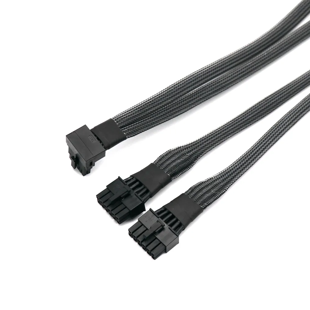 Angitu RTX4080 4090Ti 12VHPWR to 2xPin CPU/ATX/EPS Power Cable 90gegree For Seasionic  Type 1 BeQuite