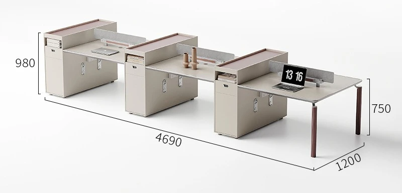 Finance Desk Combination Screen Modern Simple 246 Manual Staff Card Space Finance Room Desk