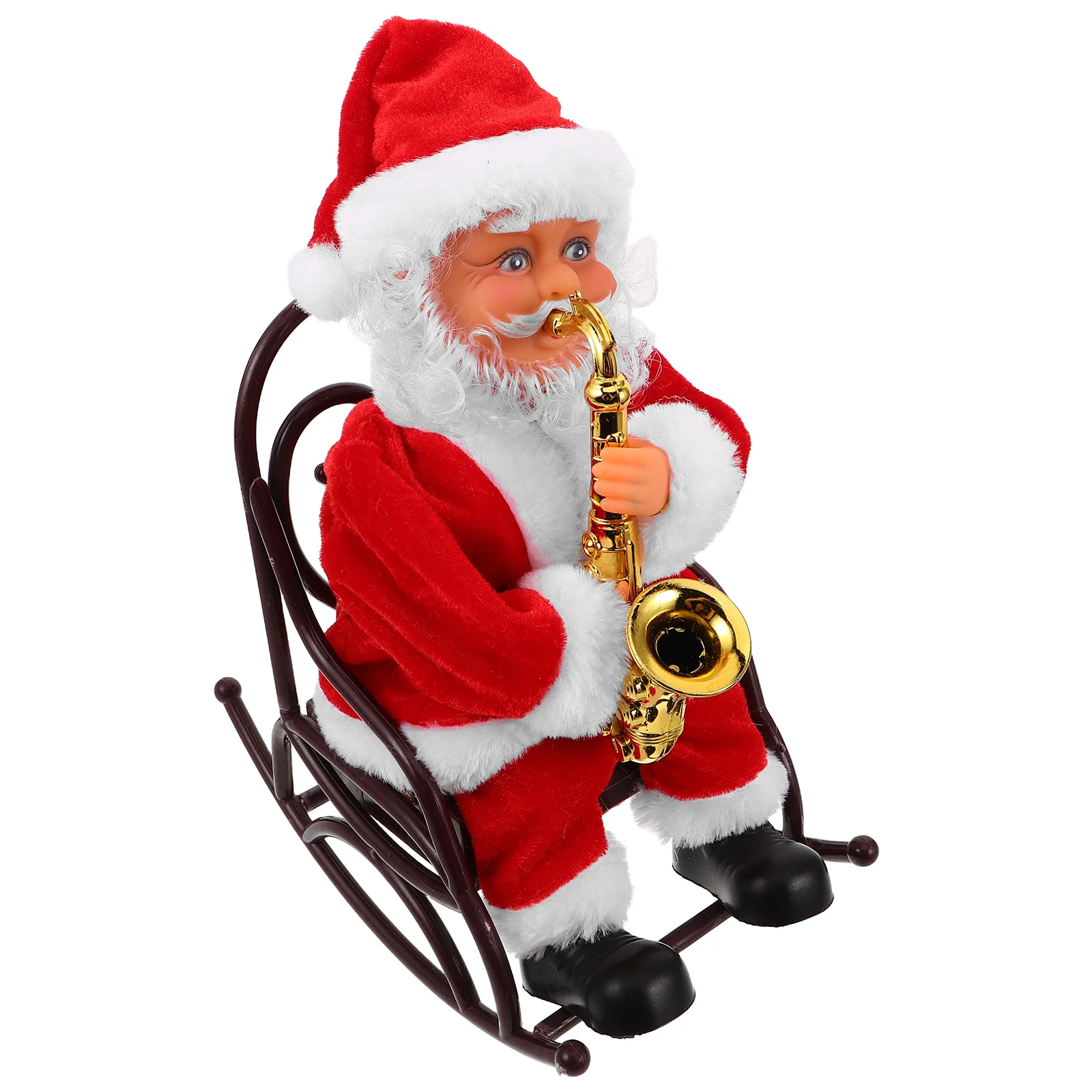 

Electric Musical Santa Claus Wheelchair Ride Christmas Decor - Festive Singing Santa for Holiday Party Kids Entertainment Xmas
