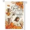 AVOIN colorlife Floral Fall Thanksgiving Garden Flag 12x18 Inch Outside jjp