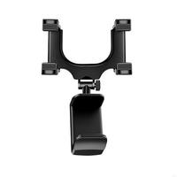 Universal Rearview Mirror Mount Phone Holder 360 Degree Rotating Rearview Mirror Phone Mount for Convenient Navigation