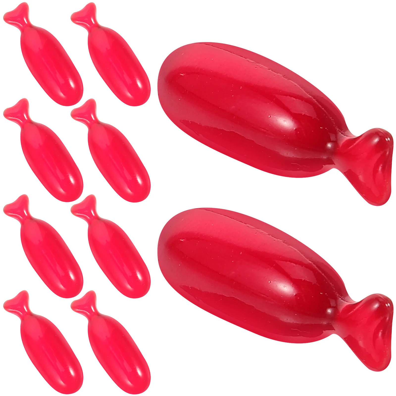 10 Pcs Capsules Fake Blood Zombie Supply Horror Prop Party Plasma Props Gel Red Edible Toy Cosplay