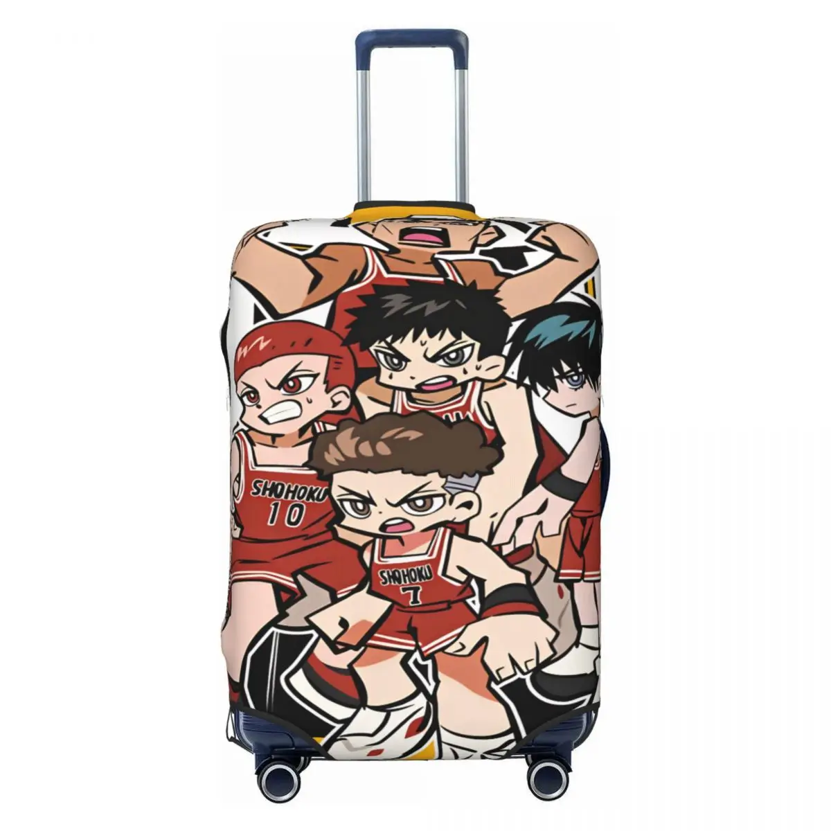 Slam Dunks Suitcase Cover Cruise Trip Protection Holiday Strectch Luggage Accesories