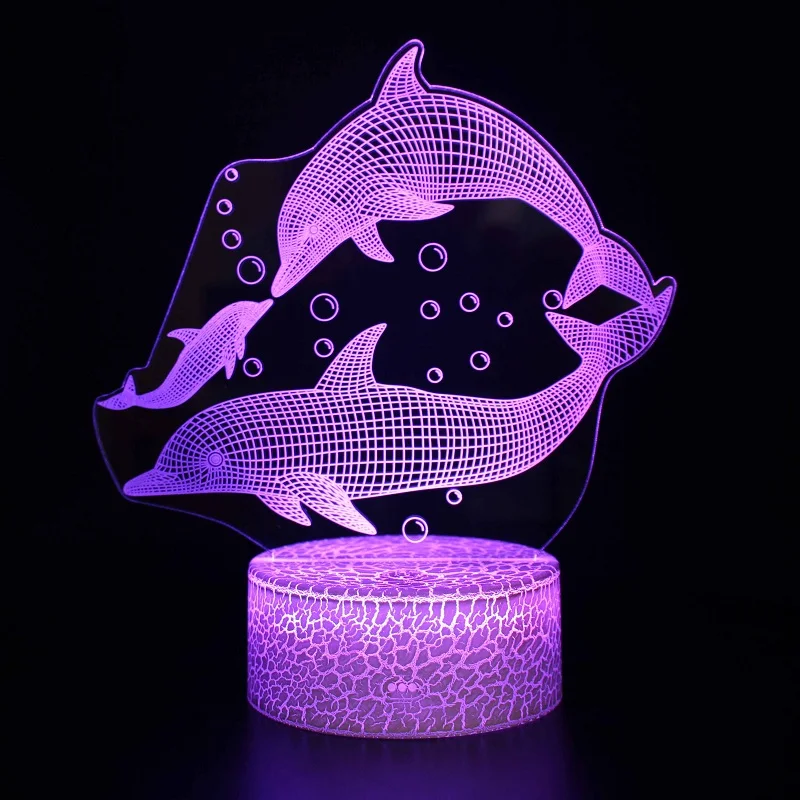 3d Table Lamps For Bedroom 7 Color Change Novelty Table Lamp Christmas Gift Toy Desktop Decoration Creative Night Light