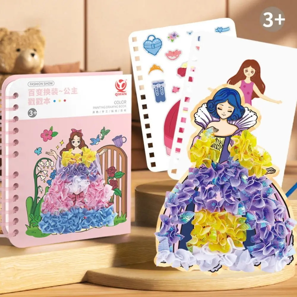 Brinquedo Educativo de Artesanato DIY, Adesivo de Pintura de Princesa Fada, Material Criativo para Atividades Manuais