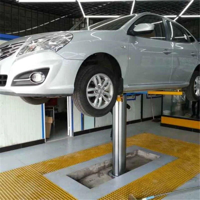 Factory Direct 3.5T Single Column Buried Lift Car Wash X-type Lift