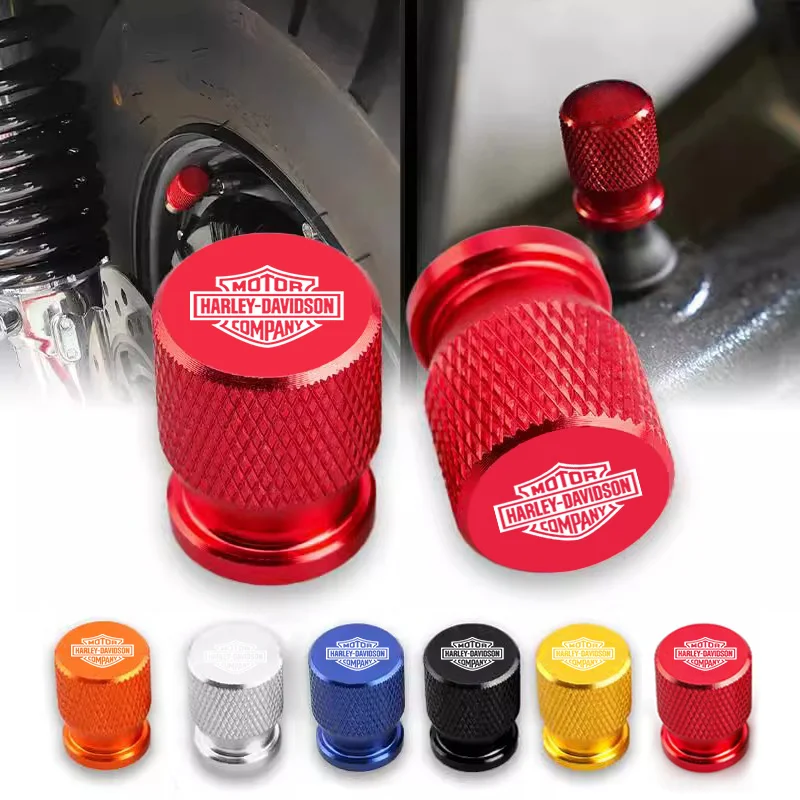 

4pc Motorcycle Tire Valve Cover Wheel Valve DustProof Caps For Harley Davidson ADV 1250 PA1250 Special Softail Sportster Touring