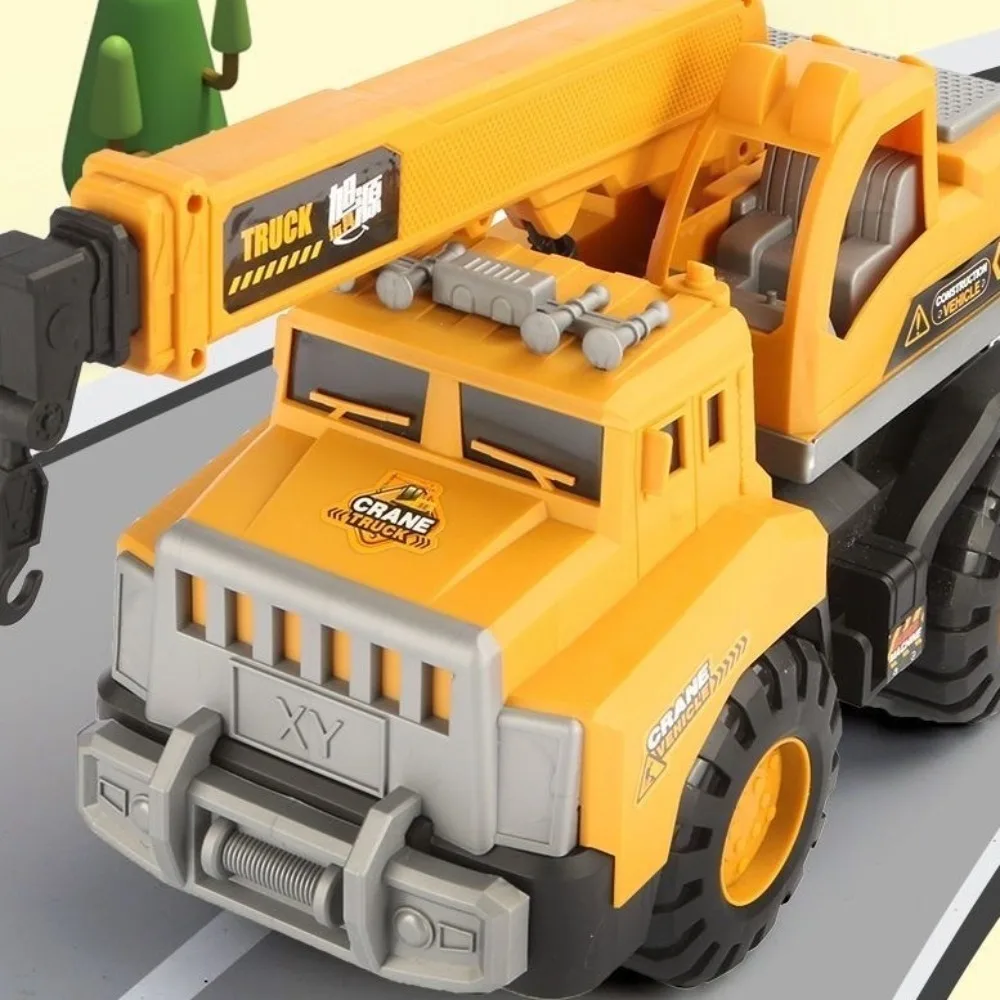 Plastic Engineering Vehicle Toys Simulation Friction Powered Excavator Bulldozer Models Inertia Educational