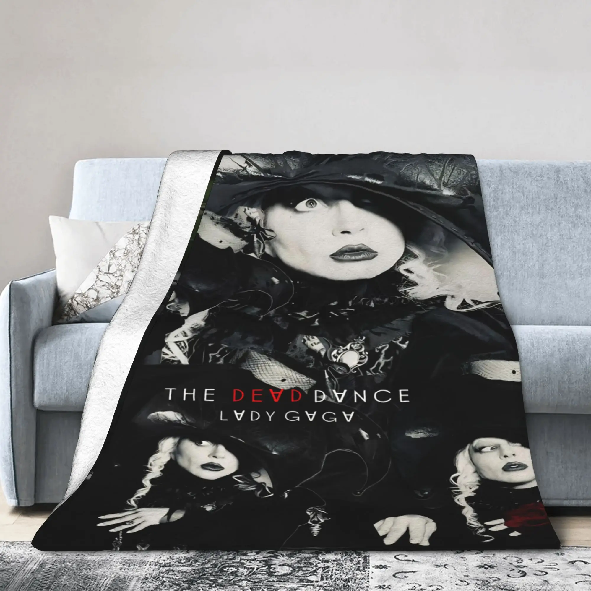 ليدي غاغا الفوضى 2025 ألبوم الفانيلا البطانيات لينة دائم الفراش يلقي لغرفة النوم نزهة مضحك المفرش أريكة غطاء سرير