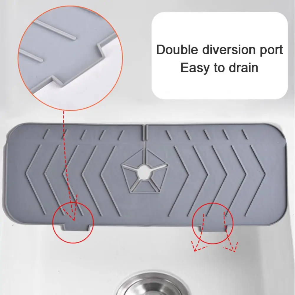 Faucet Water Guide Pads Not Easy To Wear Snap Design Household For Kitchen Bathroom Soft Rubber Pad Faucet Silicone Pad