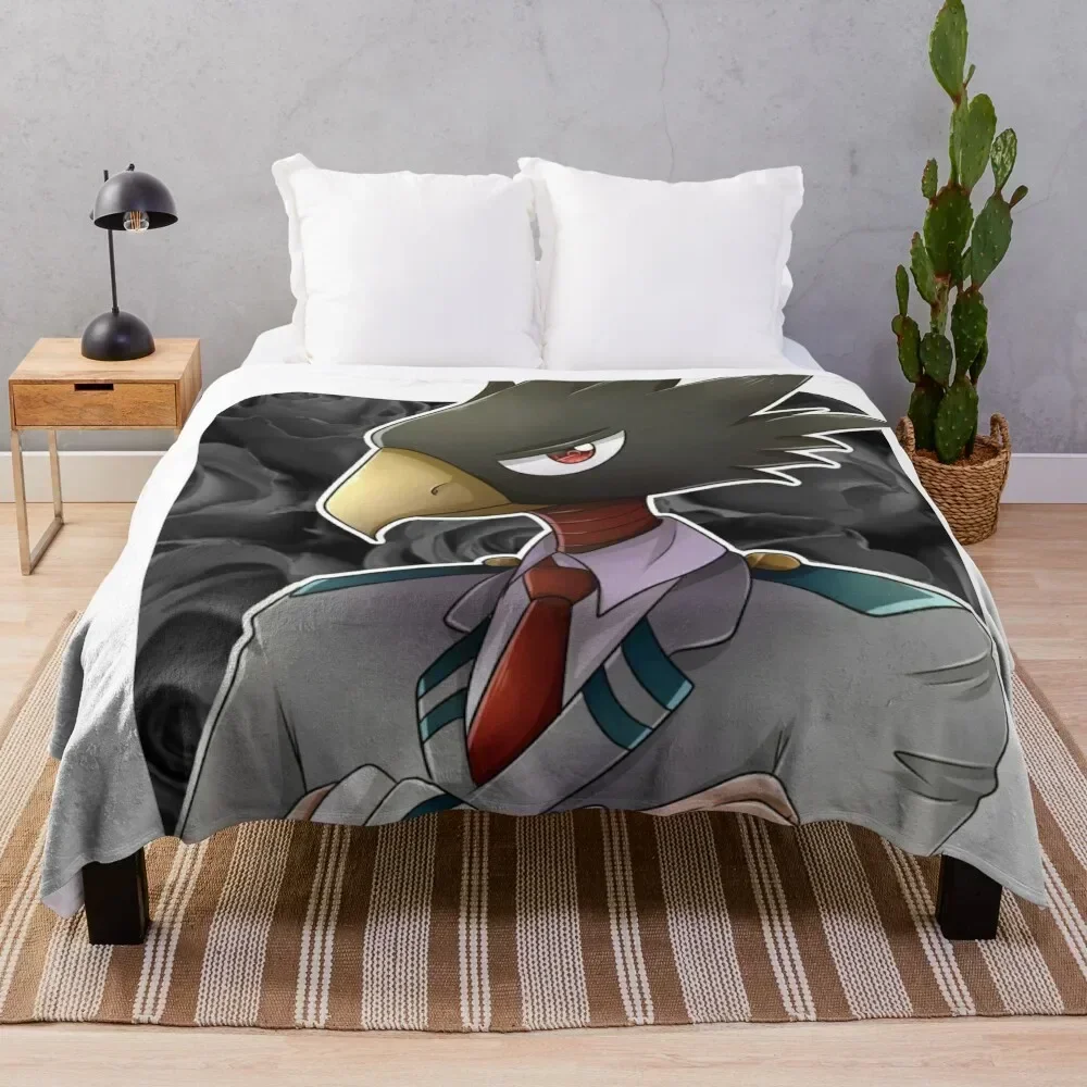 Fumikage Tokoyami Throw Blanket for sofa halloween Blankets