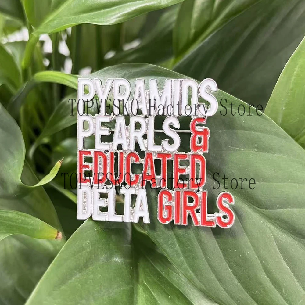 Pyramids Pearls & Educated Delta Girls Pin