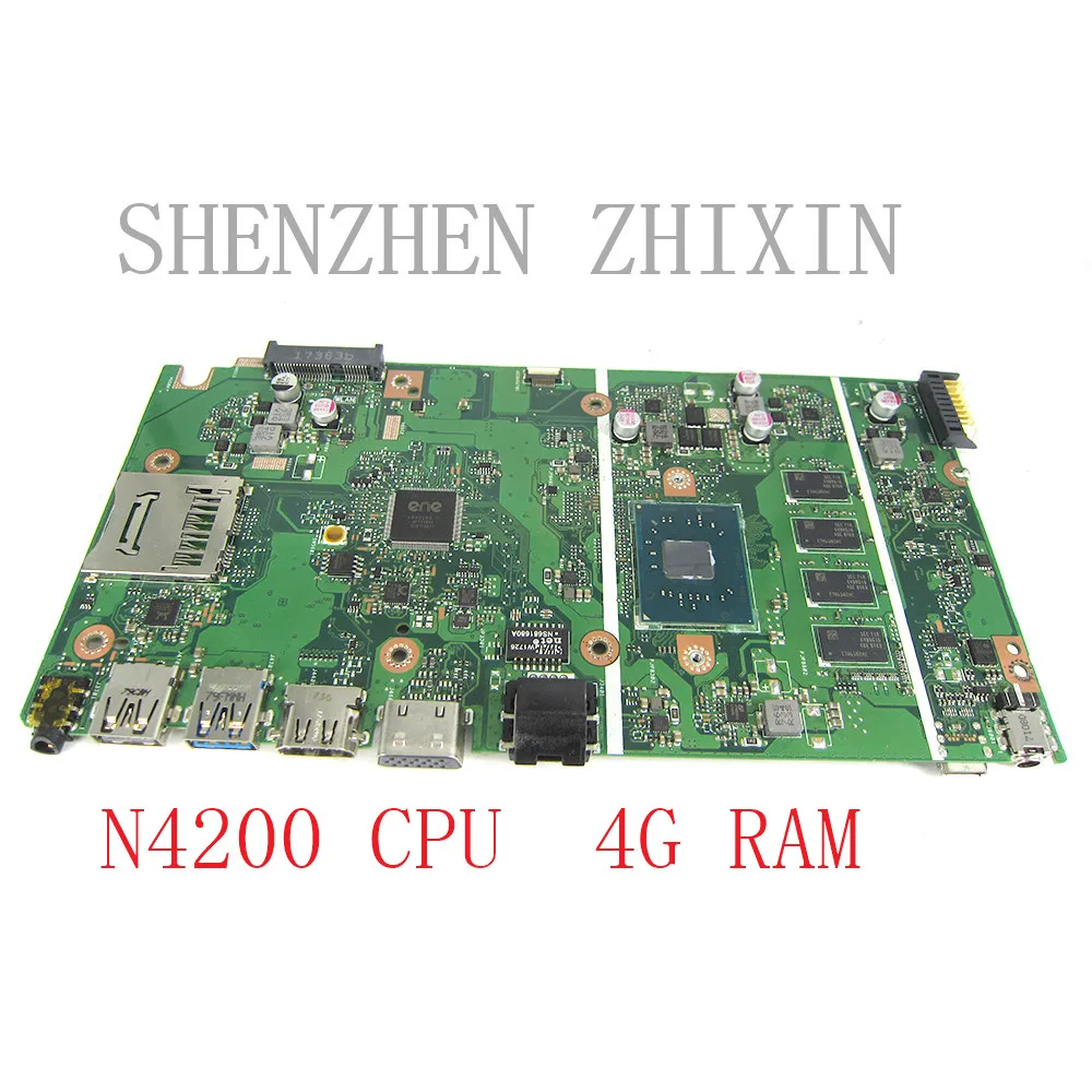 yourui X541N Motherboards for ASUS X541NA X541 Laptop motherboard with N4200 CPU 4G RAM mainboard REV2.1 full TEST