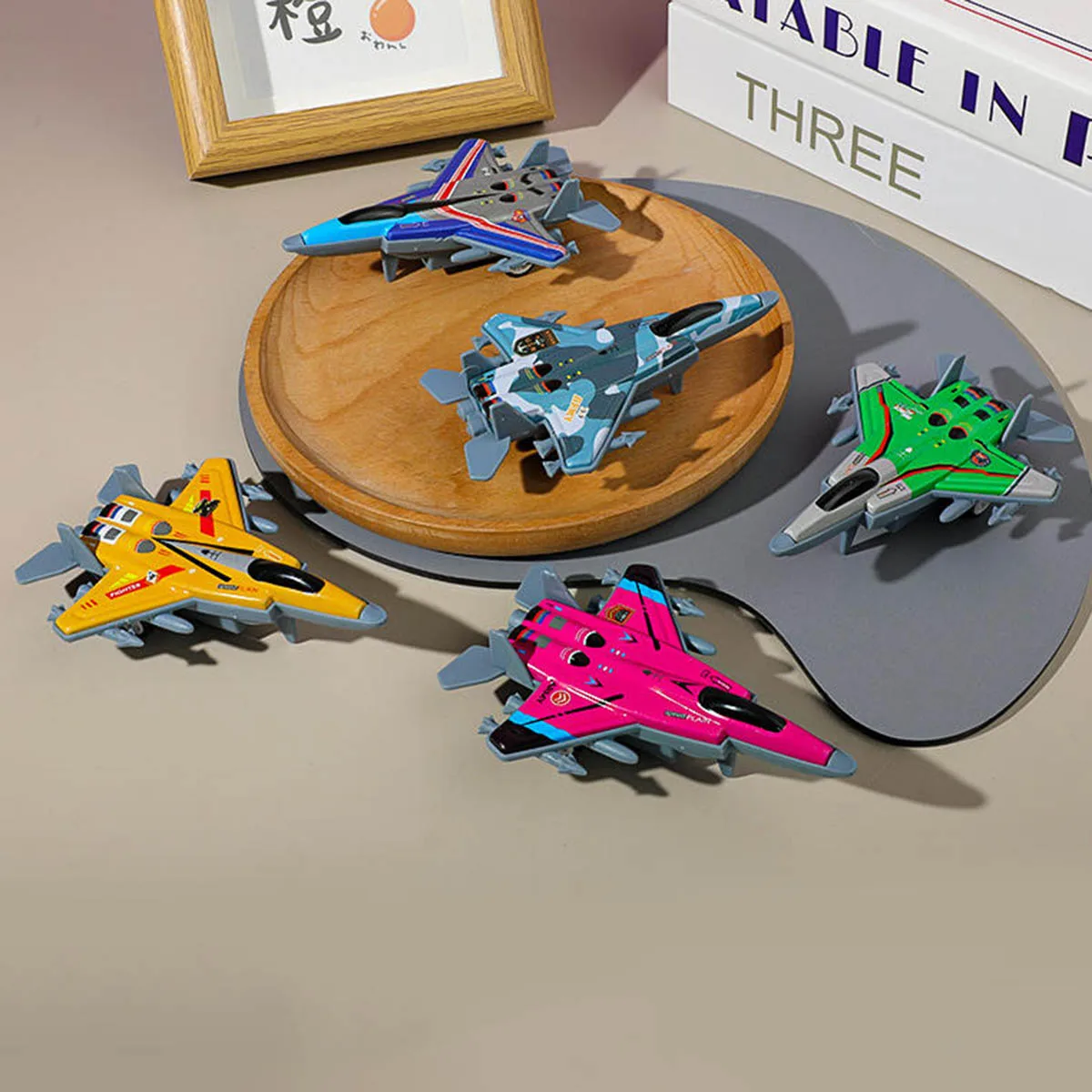 5 قطعة ألعاب الطائرات للأطفال التراجع معدن القصدير مقاتلة صغيرة محاكاة الجمود نموذج طائرة ألعاب الطفولة الصبي هدية