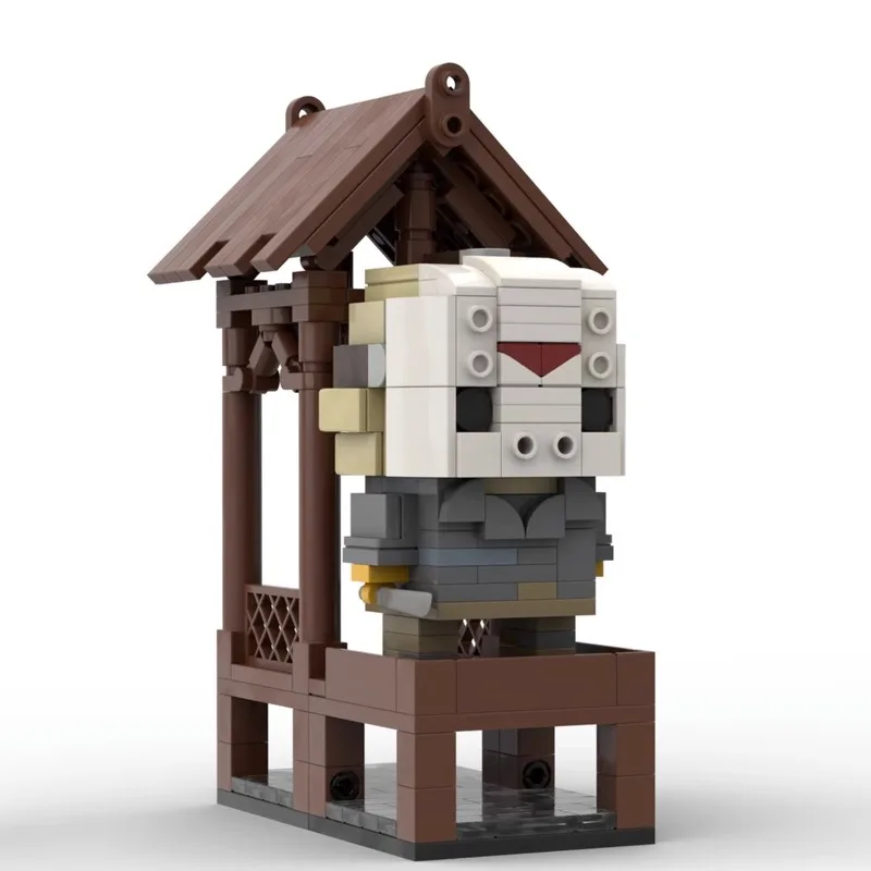 MOC Montado Brickheadz Série Building Block Toy Modelo, Homem Mascarado, Assassino Moc-47147