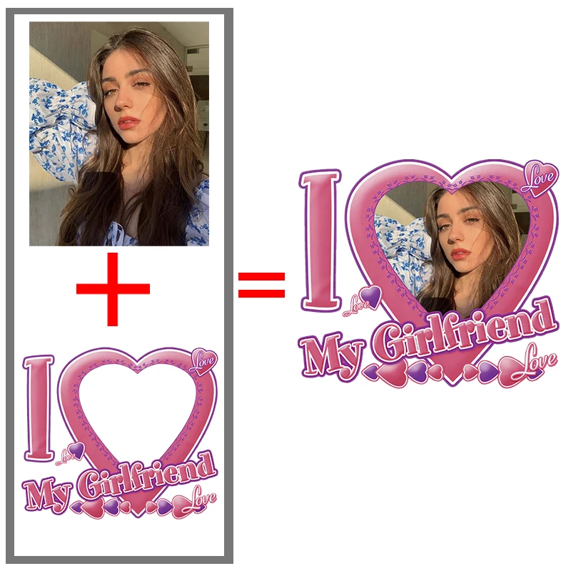 أنا أحب صديقي صديقتي التي شيرت صورة شخصية عيد الحب قميص للرجال امرأة زوجين هدية طاقم الرقبة قصيرة الأكمام