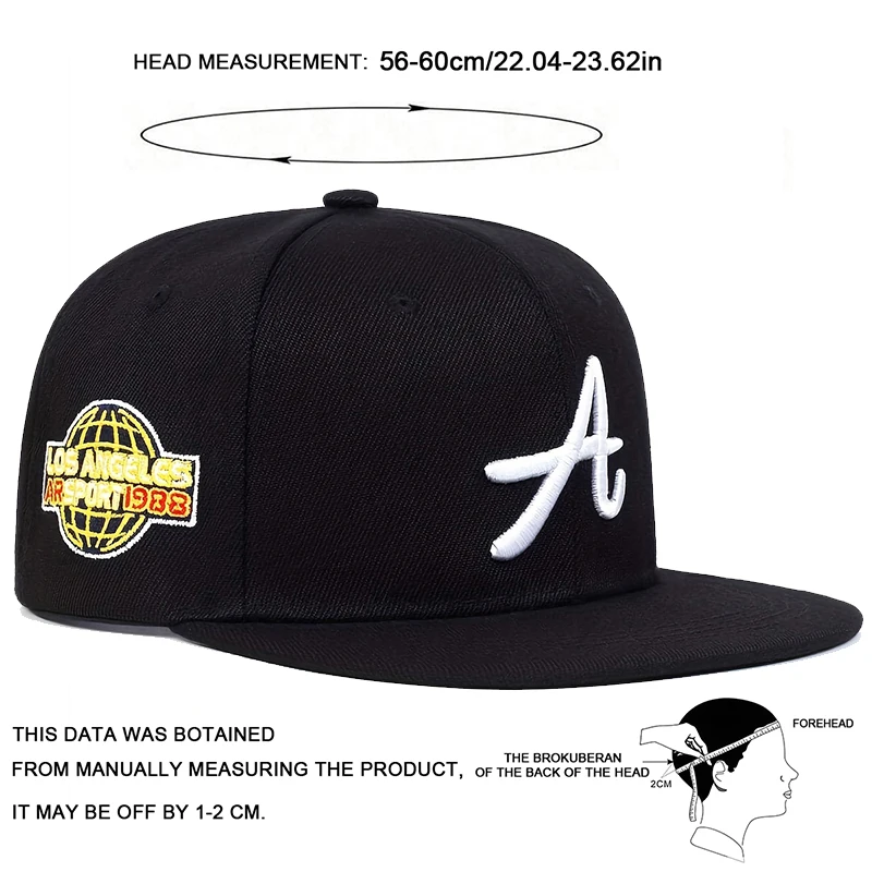 Cappelli hip-hop con ricamo a lettera gotica unisex Berretti da baseball casual regolabili per esterni Cappello per protezione solare Berretto da golf sportivo