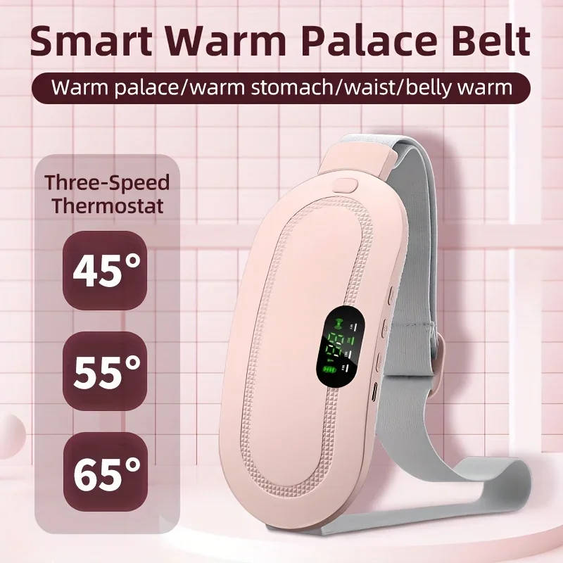 

Electric Heating Palace Belt Portable Fast Heating Pad with 3 Heat Levels, 3 Massage Modes, Back and Belly Heating