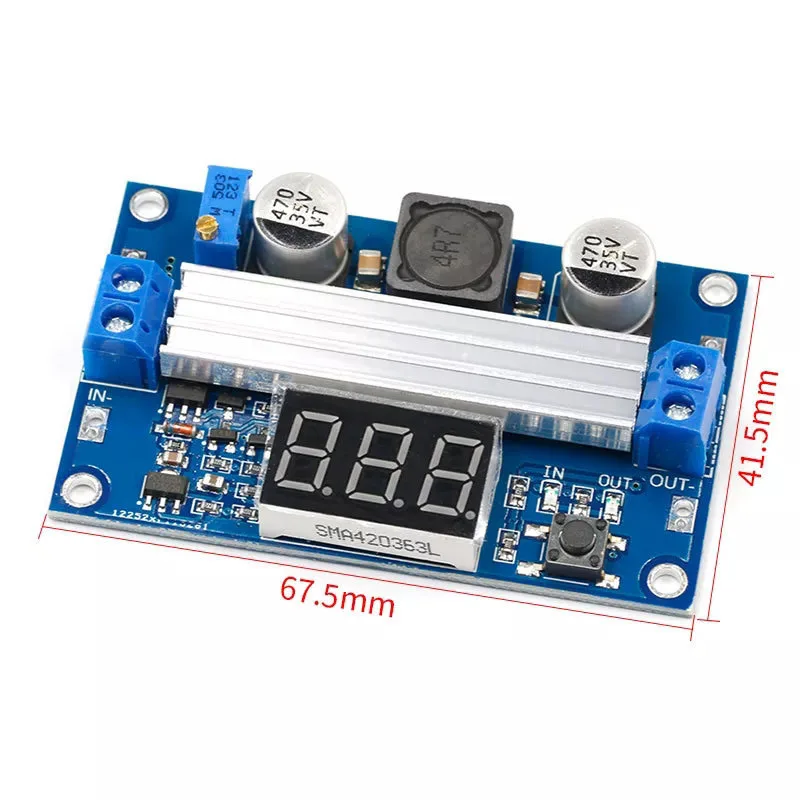 1~50Pcs DC-DC LTC1871 Booster Power Module High Power 100W Adjustable Output 3.5-35V Digital Display