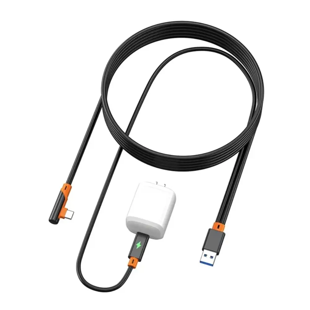 كابل USB3.2 Gen1 VR Link الشحن أثناء تشغيل كابل نقل البيانات عالي السرعة 5 متر ثابت لـ Meta Quest 3/3S/Pico 4 Ultra