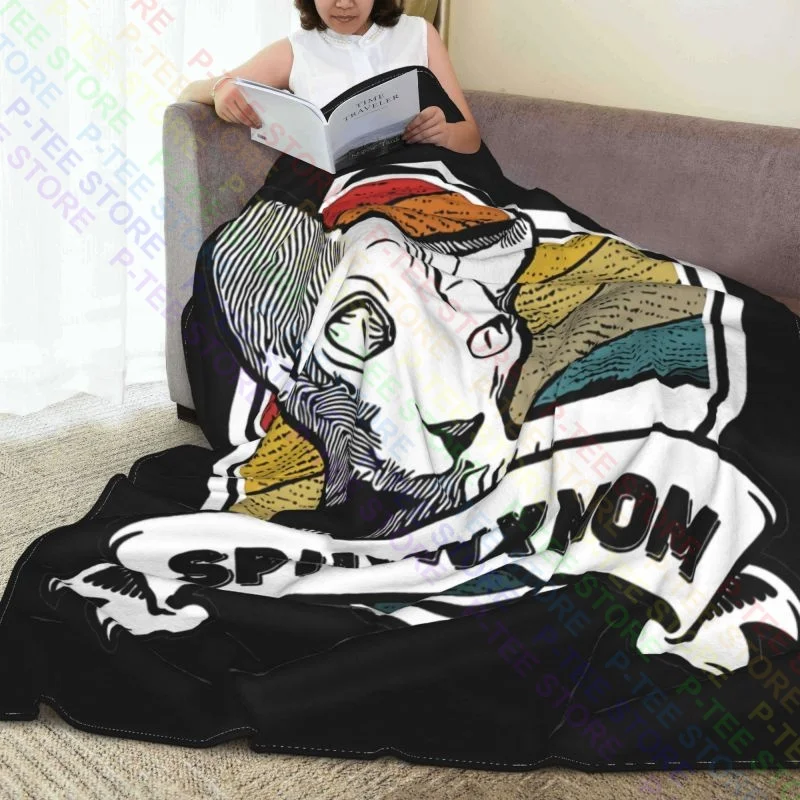 Sphynx Kat Moeder Trotse Haarloze Sfinx Kat Eigenaar Moeders Dag Deken Pluizige Nepbont Nerts Voor Twee Doeleinden