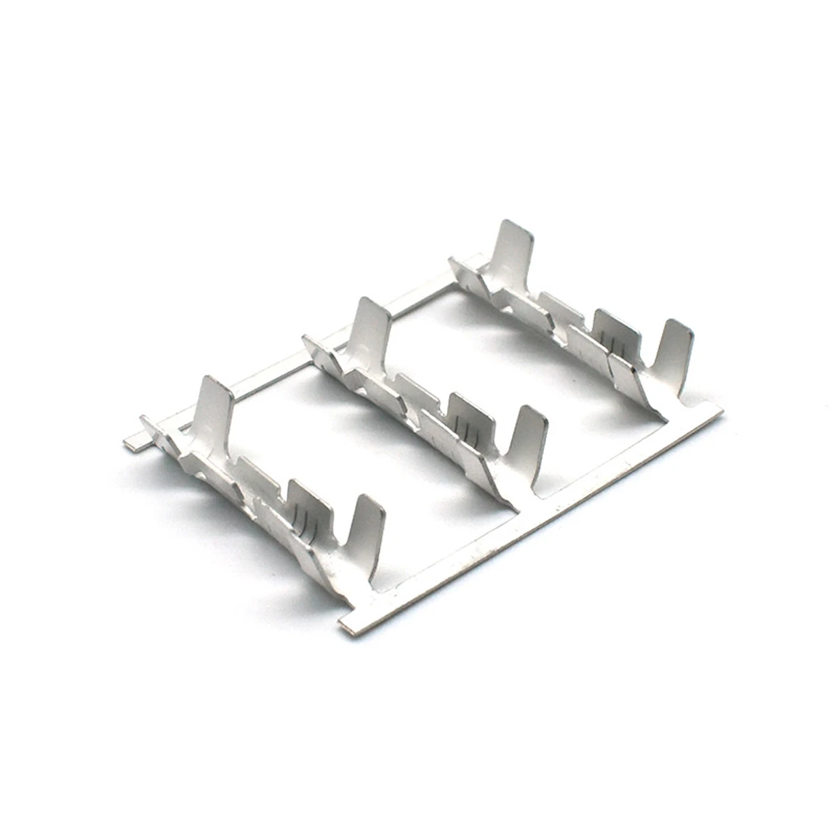 

50/100PCS U-Shaped Tin-Plated Brass Crimp Terminals Continuous Strip Wire Connectors for Electronics Auto Wiring Projects