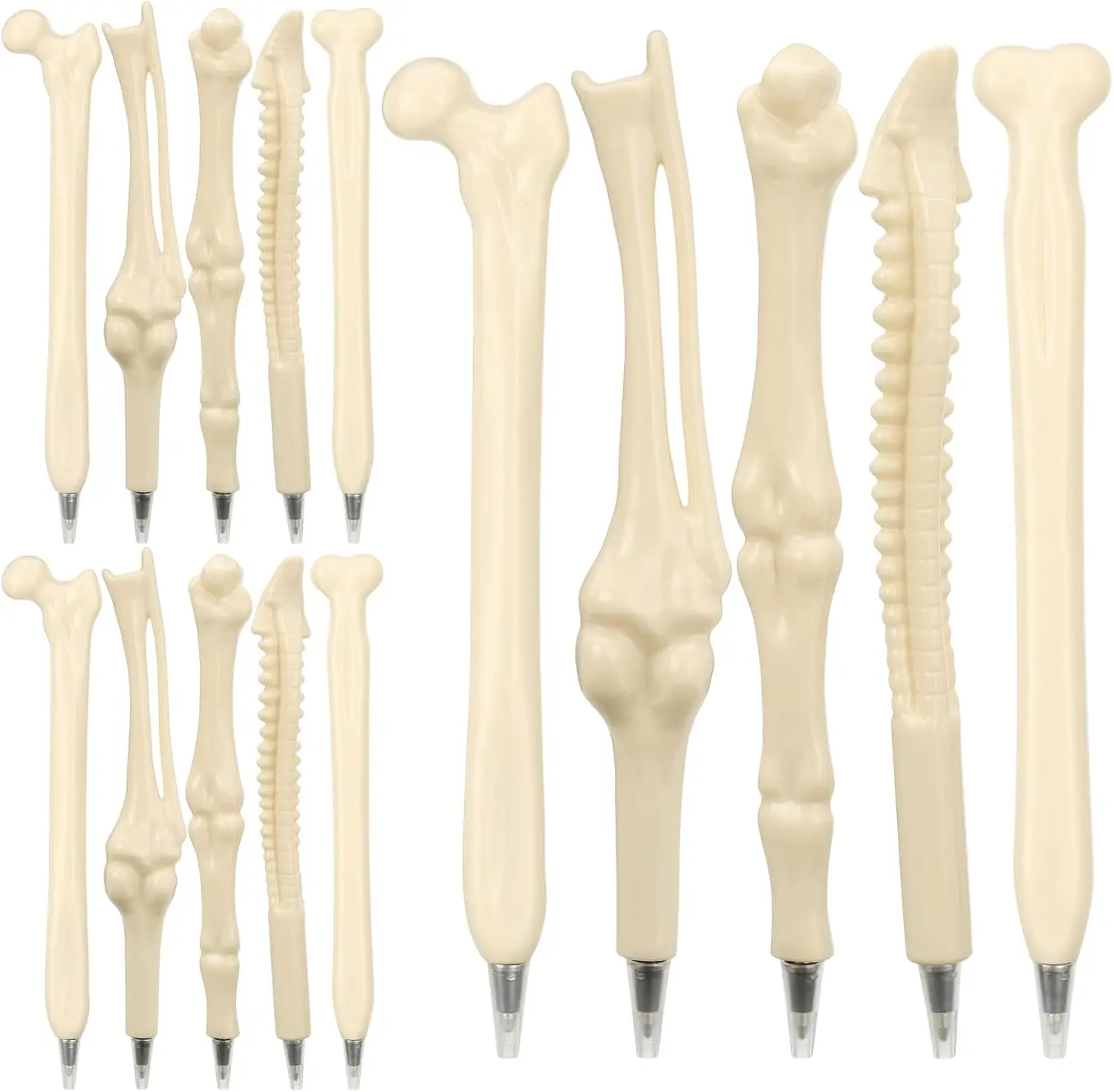 

Bone Ballpoint Pen, Novelty Skeleton Ballpoint Pens, Beige Bone Shape Pens for School Office Halloween Birthday Party