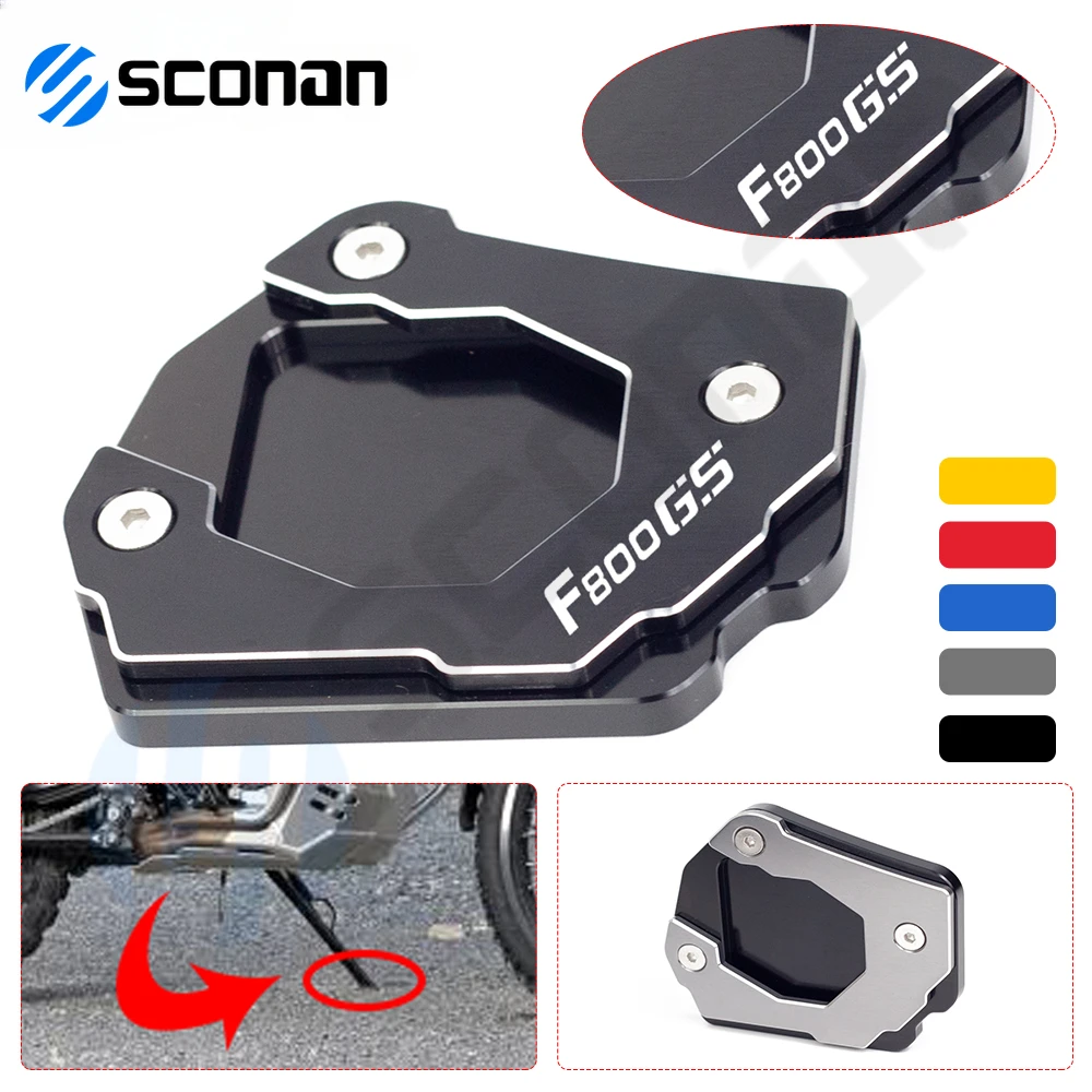 

For BMW F800GS Adventure F800 GS 2018 2019 2020 Motorcycle CNC Foot Side Stand Pad Plate Kickstand Enlarger Support Extension