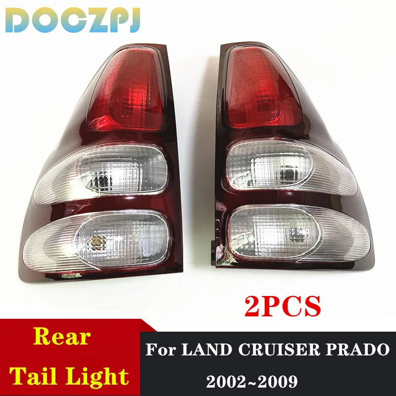 

2PCS Left and Right Car Rear Bumper Brake Stop Tail Light For Toyota Landcruiser Prado FJ120 2003~2009