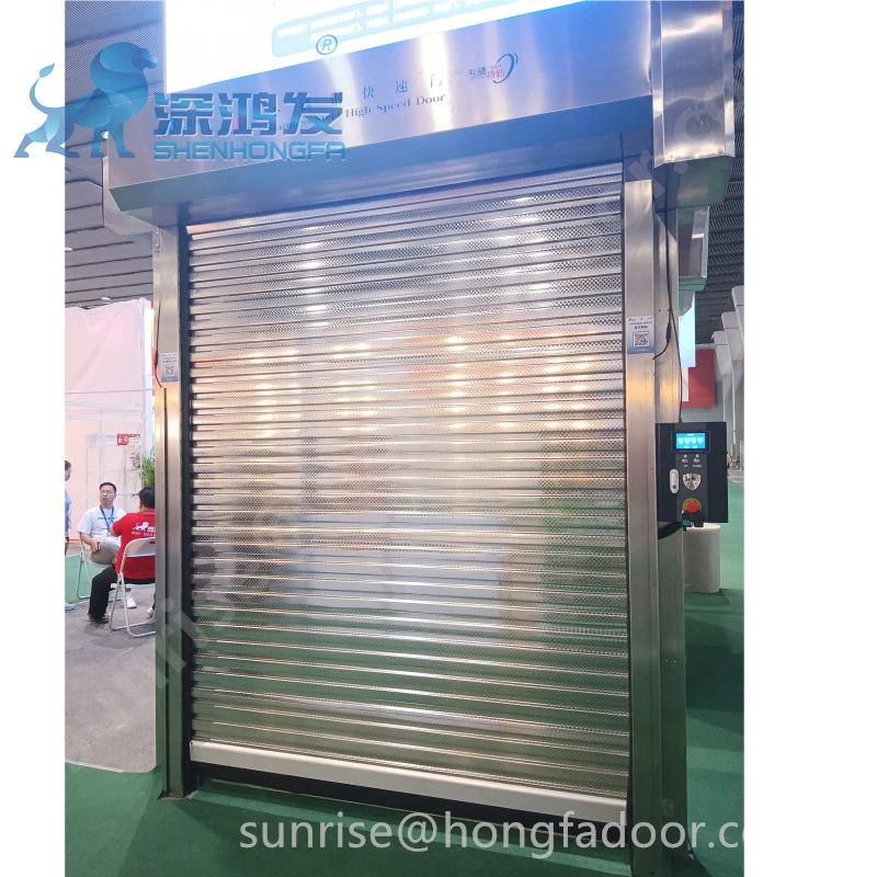 High Speed Stainless steel rolling shutter door Roll Up Gates Warehouse Fast Rolling Door Electric Gate Workshop