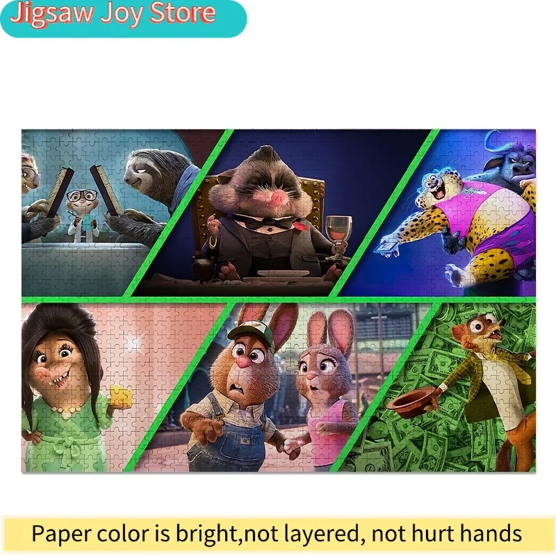 1000 ชิ้น จิ๊กซอว์โปสเตอร์ดิสนีย์ ซูโทเปีย จูดี้ ฮอปส์ และ นิค ไวลด์ |   ความบันเทิงสำหรับครอบครัว, เกมการศึกษาสำหรับผู้ใหญ่, เหมาะสำหรับการคลอดบุตร