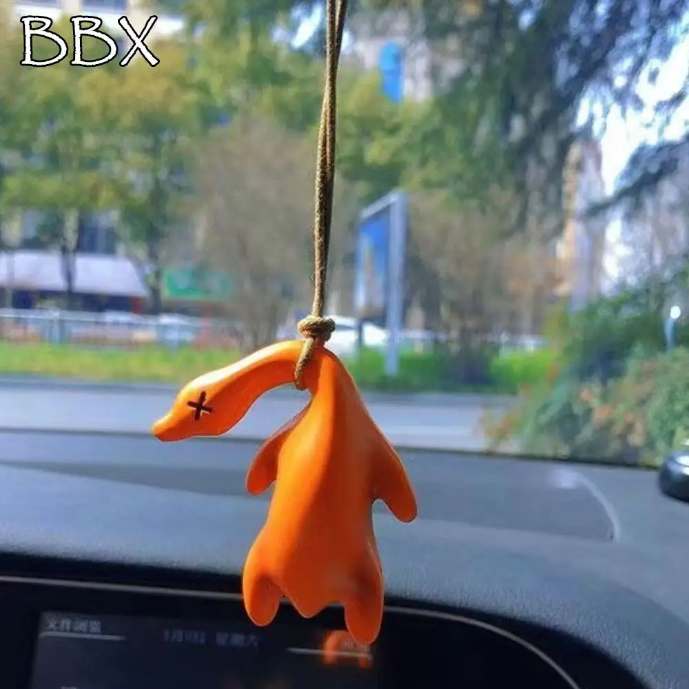 

2Pcs Color Changing Color Changing Swing Goose Fashion Cute Swing Duck Car Pendant Metal 2Pcs Car Hanging Ornament Wall Decor