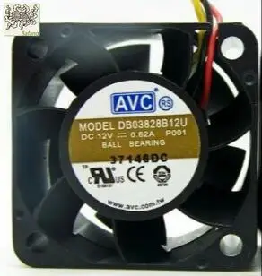 

Jinlingge для AVC 38*38*28 12 В 0,82 А DB03828B12U 3,8 см 3-проводной вентилятор охлаждения корпуса сервера