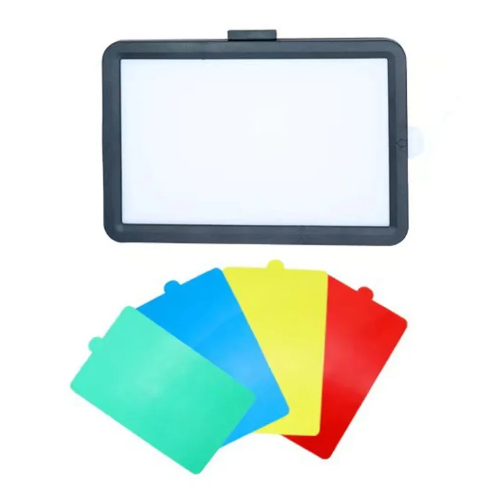 With Tripod LED Photography Video Light 4 Color Cards 6inch Photography Fill Lamp Multifunctional Full Screen