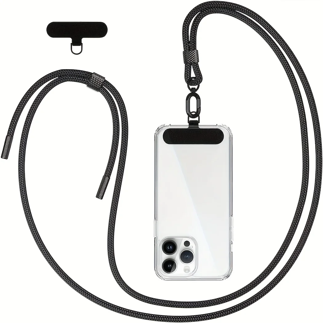 

Mobile Phone Strap Suitable for All Smartphones with2Universal Patch Phone Straps Suitable for All Standard Phone Cases