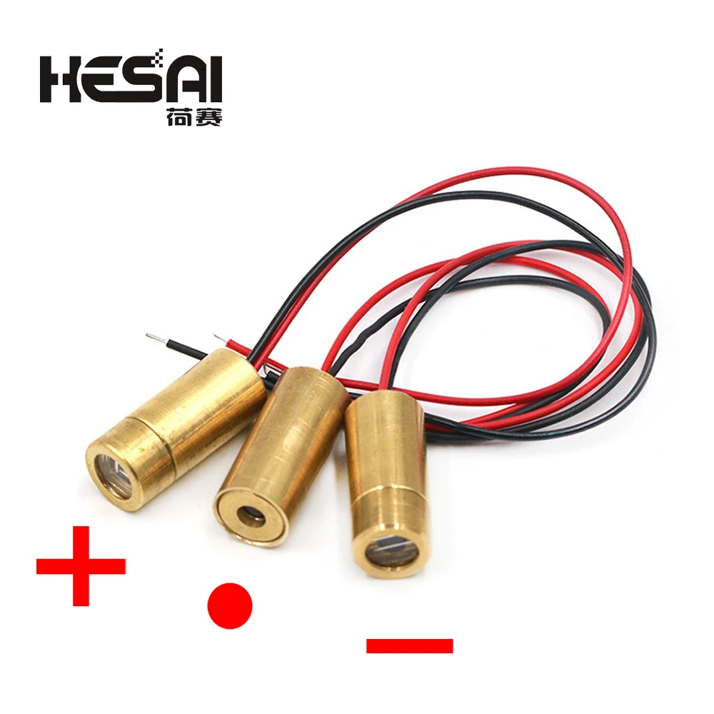 650nm 5mW Red Point/Line/Cross Laser Module Head Glass Lens Focusable Focus Adjustable Laser Diode Head Industrial Class