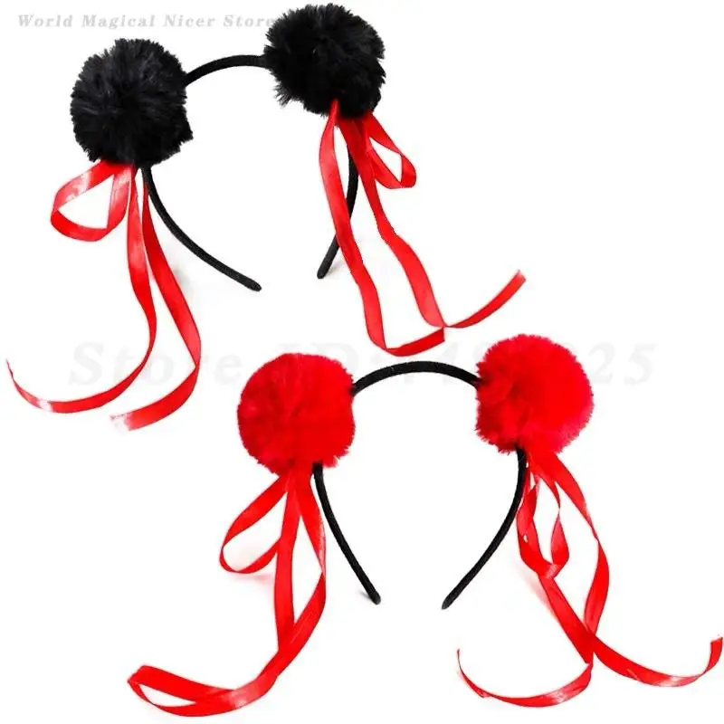 Movie Nezha Cosplay Headwear Chinese Anime Ne Zha Hair Hoop Kids Headband Hair Accessories Children's Daily Sweet Cute Headband