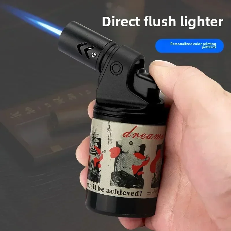 

HONEST HOT Metal Windproof Inflatable Cigar Lighter High Temperature Welding Gun Barbecue Cigarette Lighter Men's Gift Wholesale