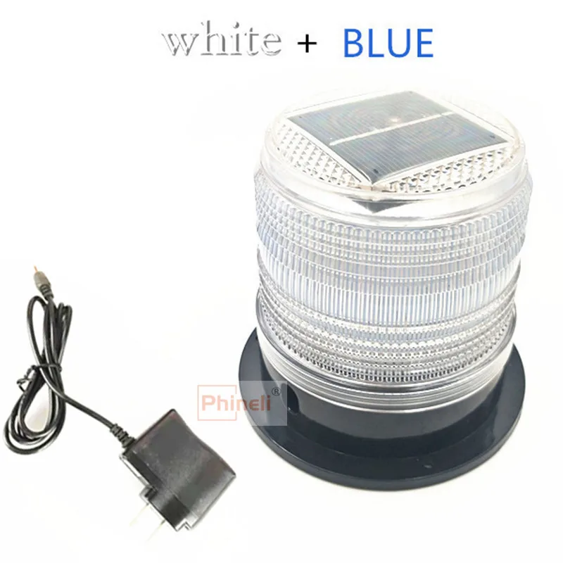 12 Led Bright White Kleuren Power Solar Waarschuwingslampje Auto Burst Flash Verkeer En Road Veiligheid Marine Veiligheid Baken Licht