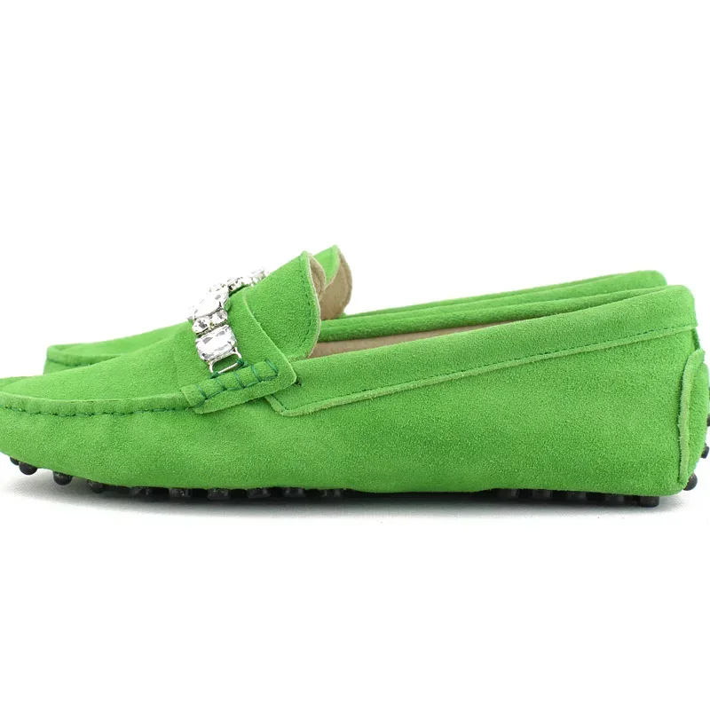 2026 New Casual Womens Shoes Genuine Leather Women Loafers Moccasins Fashion Slip On Women Flats Shoes