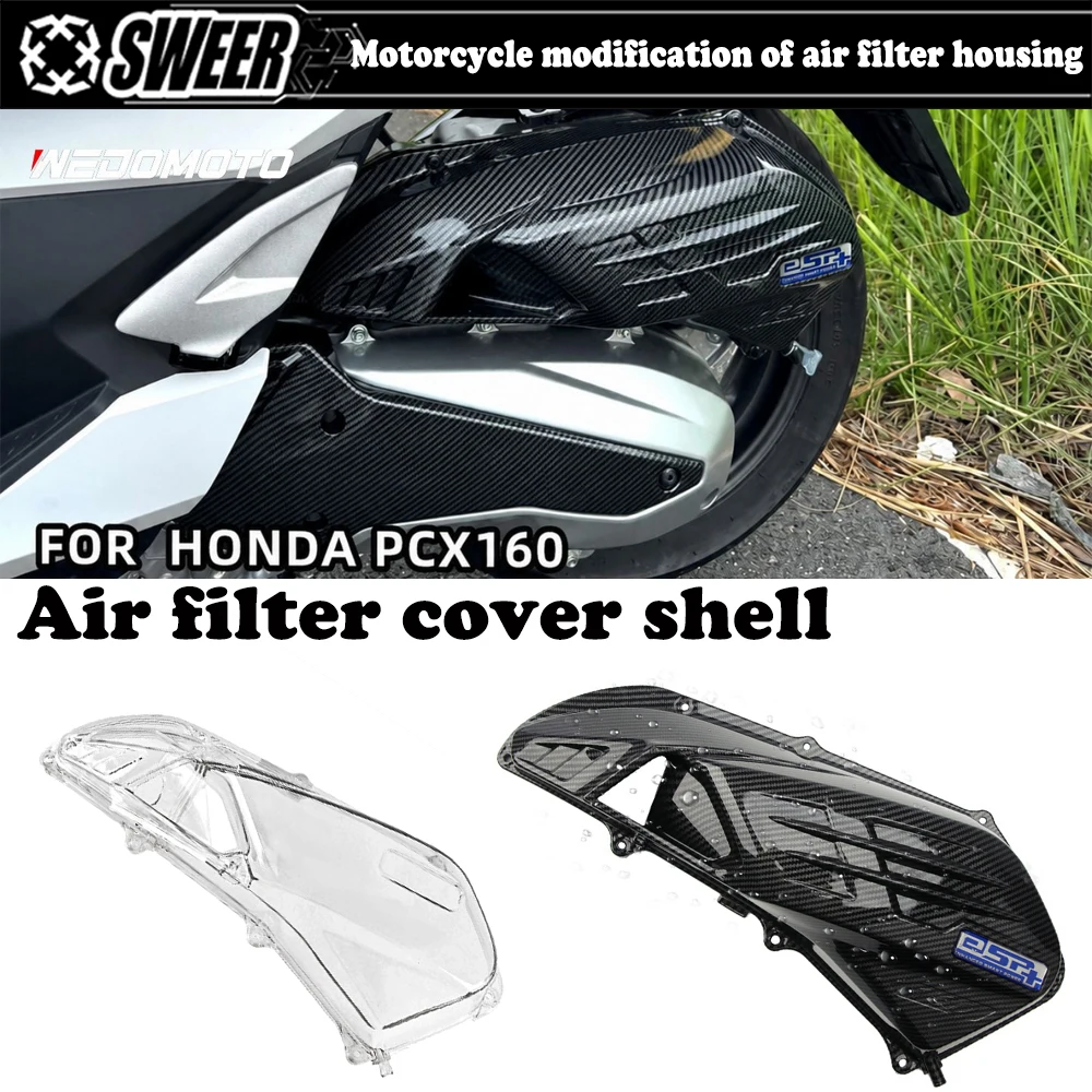 For Honda ADV160 2020-2025 PCX160 2021-25 Vario160 Click160 2022-25 ABS Plastic Air Filter Cover Element Replacement Housing Cap