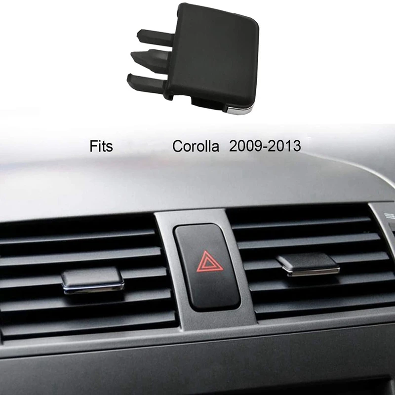 2 Set Car Accessories: 1 Set Front Center Side Air Vent Outlet Tab Clips & 1 Set Air Vent Cover Inner Door Handle Trim