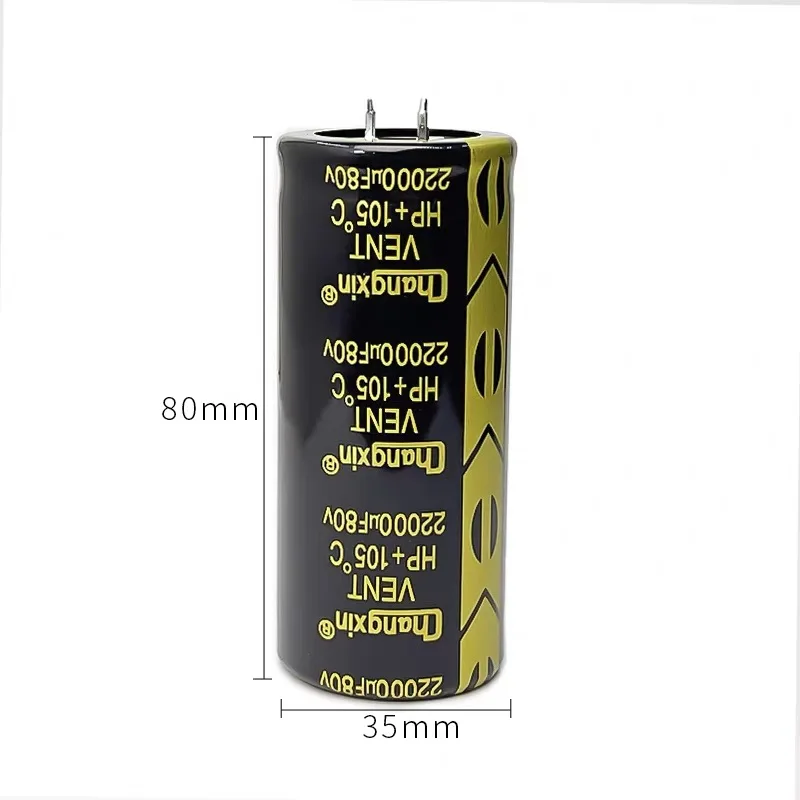 1PCS/LOTS 100% Bull Horn 80v22000uf Volume 35X80 New Genuine Audio Amplifier Long Life Electrolytic Capacitor