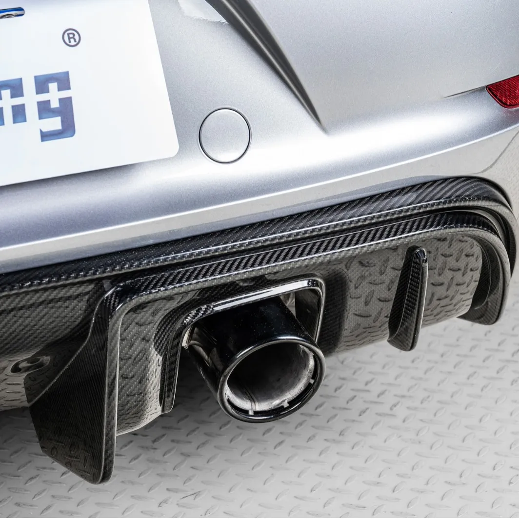 

Suitable For 17-UP Porsche 718 GT4 Carbon Fiber Rear Lip With Tail Throat (Double) Dry Carbon Replacement