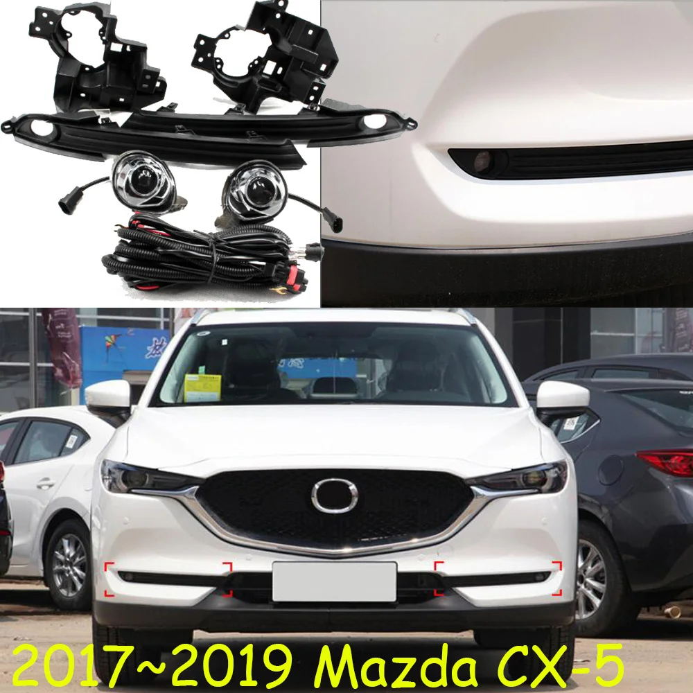 

1set 2017~2019y car bumper head light for mazda cx-5 fog light cx5 cx 5 car accessories headlight for cx-5 projector lens light