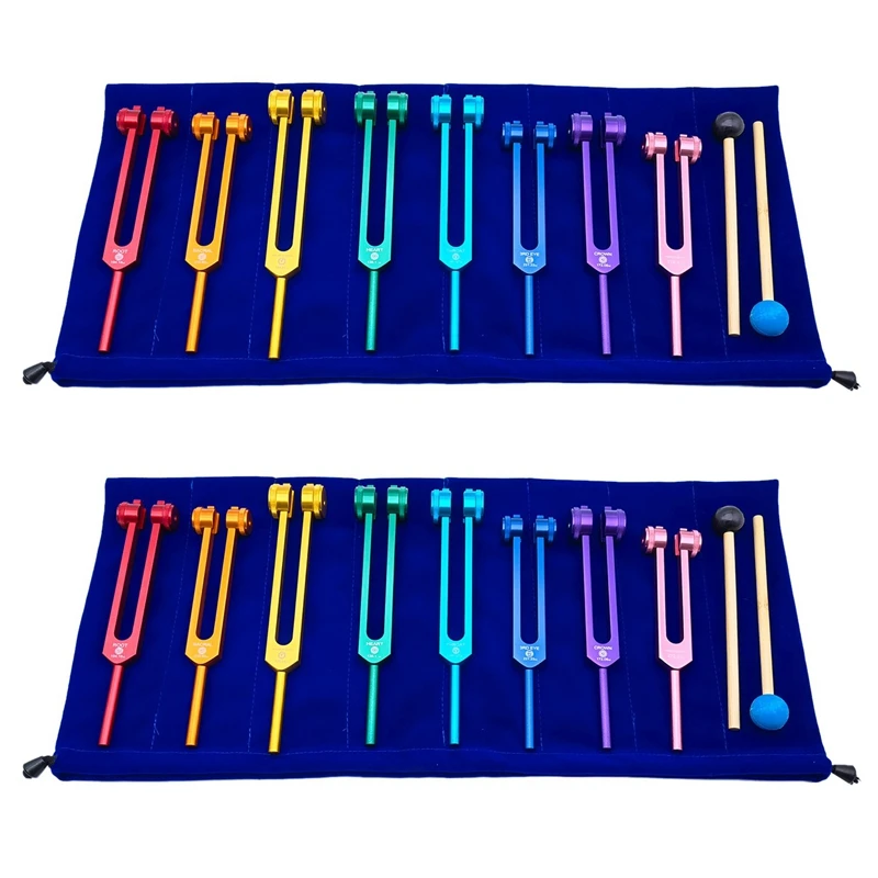 

2Set Chakra Tuning Forks Set For Healing,Sound Therapy,Keep Body,Mind And Spirit In Perfect Harmony