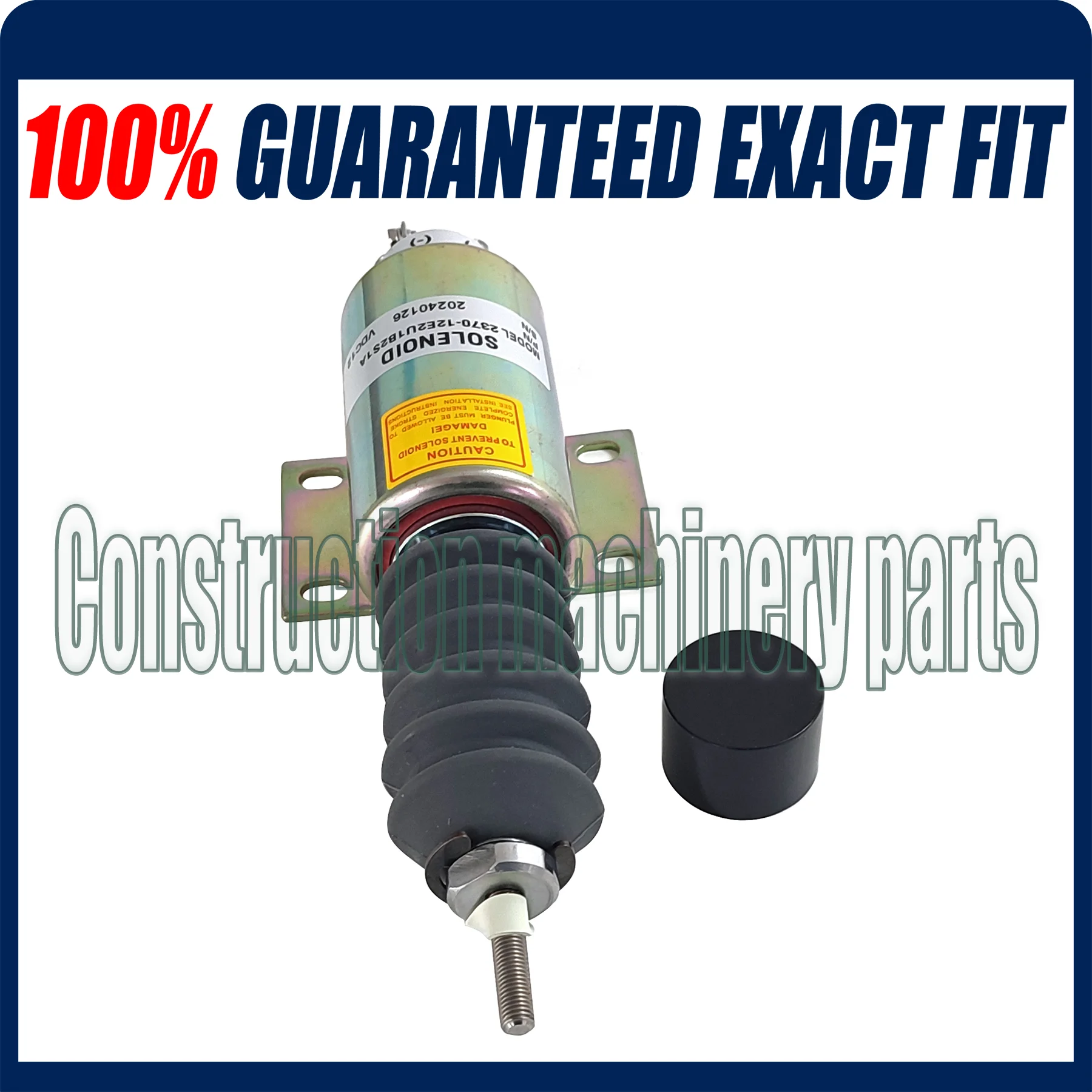 12V Stop Solenoid 2370-12E2U1B2S1A For Woodward 237012E2U1B2S1A 3 Terminals