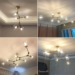 Nordic Lamp Ceiling Lights for Living Room Lights Retro Chandelier Loft Vintage Hanging Suspension Luminaire Led Ceiling Lamp